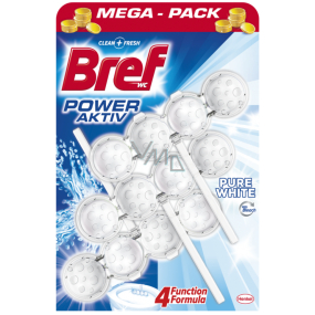 Bref Power Aktiv 4 Formula Pure White WC block 3 x 50 g