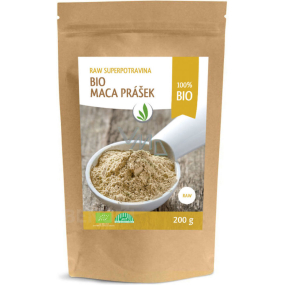 Allnature Maca Peruvian Bio RAW black powder to warm the body, improve erection to accelerate regeneration, fat burning, for memory and concentration, immunity 200 g