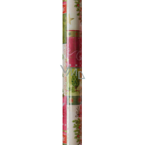 Präsenta Gift wrapping paper 70 x 200 cm Christmas green-red-white, Christmas tree