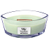 WoodWick Sweet Lime Gelato - Sweet ice cream scented candle with wooden wide wick and glass ship lid 453 g