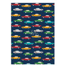 Ditipo Gift wrapping paper 70 x 200 cm Dark blue cars