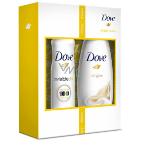 Dove Silk Glow Nourishing Shower Gel 250 ml + Invisible Dry antiperspirant spray 150 ml