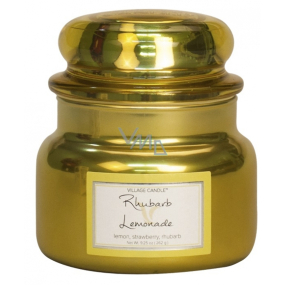 Village Candle Rhubarb Lemonade - Rhubarb Lemonade scented glass candle 2 wicks 262 g