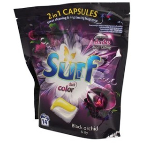Surf Black Orchid & Lily capsules for washing dark clothes 14 doses 337 g