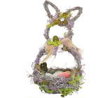 Wicker basket with lavender, hare shape 29 cm