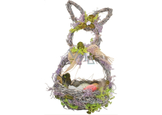 Basket wicker with lavender, hare shape 29 cm