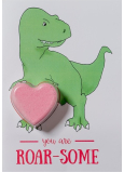 Bomb Cosmetics You are my T-rex - You Are Roarsome Sparkling greeting card with ballistics 40 g