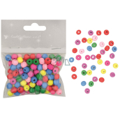 Wooden beads mix colors 0.8 cm 20 g