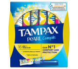 Tampax Compak Pearl Regular women's tampons with 16-piece applicator
