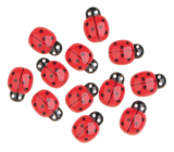 Self-adhesive ladybugs red 2 cm 12 pieces