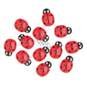 Self-adhesive ladybugs red 2 cm 12 pieces