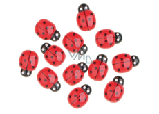 Self-adhesive ladybugs red 2 cm 12 pieces