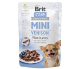Brit Care Mini Venison Fillets In Gravy complete super premium food for adult dogs mini breeds pocket 85 g