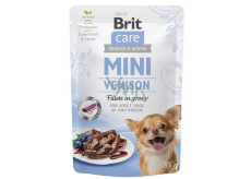 Brit Care Mini Venison Fillets In Gravy complete super premium food for adult dogs mini breeds pocket 85 g