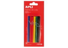 Apli Fusible sticks 7.5 mm x 10 cm, mix of colors 12 pieces