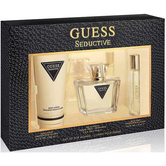 Guess Seductive eau de toilette for women 75 ml + body lotion 200 ml + eau de toilette for women 15 ml, gift set