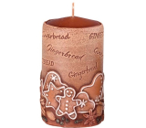 Candles Gingerbread scented candle cylinder 60 x 110 mm