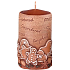 Candles Gingerbread scented candle cylinder 60 x 110 mm