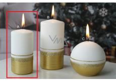 Lima Aroma line candle gold cylinder 50 x 100 mm 1 piece