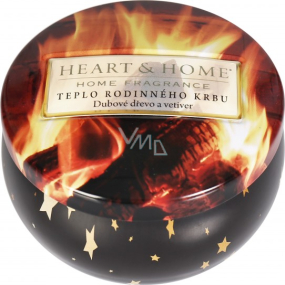 Heart & Home The warmth of a family fireplace Soy scented candle in a can burns for up to 30 hours 125 g