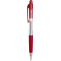 Spoko Ballpoint Pen Transparent Red, Red Refill, 0.5 mm