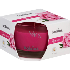 Bolsius True Scents Peony - Peony scented candle in glass 90 x 63 mm