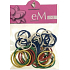 Hair elastics bag different colours 5990