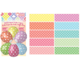Shrink wrap for Easter eggs with dots 10 pieces + 10 stands