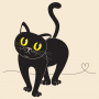 Albi Canvas bag with bottom Kitty 43 x 41 x 1,5 cm