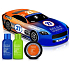 Baylis & Harding Citrus, Lime and Mint shower gel for body and hair 30 ml + shower gel 30 ml + solid soap 50 g + racing car, cosmetic set for men