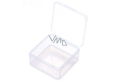 Plastic box clear 4,5 x 4,5 x 2 cm 1 piece