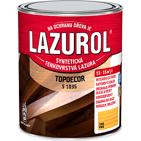 Lazurol Topdecor S1035 thin-layer wood stain T060 pine, 750 ml