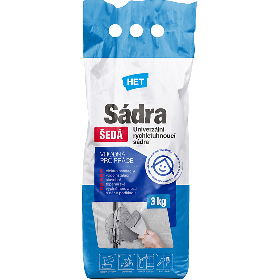 Het plaster gray, 3 kg