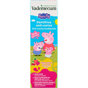 Vademecum Peppa Pig Red Fruit Children's Toothpaste 0–6 years, 50 ml Vademecum Peppa Pig Red Fruit Children's Toothpaste 0–6 years, 50 ml