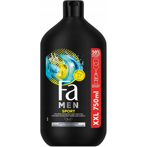Fa Men Sport refreshing shower gel for men 750 ml