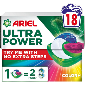 ARIEL TABLETS 18 DOSES ULTRA POWER COLOR 2398 ARIEL TABLETS 18 DOSES ULTRA POWER COLOR 2398