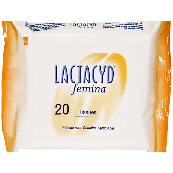 Lactacyd Femina wipes for intimate hygiene 20 pieces