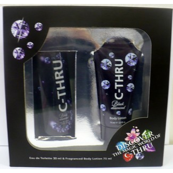 C-Thru Black Diamond EdT 30 ml Eau de Toilette + 75 ml Body Lotion, Women Gift Set