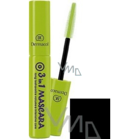 Dermacol 3 in 1 mascara shade black 10 ml