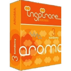 Inspiration Aroma smooth, lubricated condom with a scent of 3 pieces