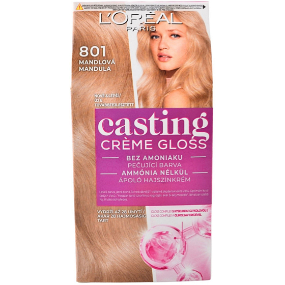 Loreal Paris Casting Creme Gloss hair color 801 almond
