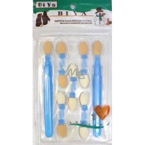 Set of two-sided eye shadow applicators 497 9.5 cm 12 pieces