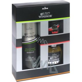 Alpa Windsor 200 ml shaving foam + roll-on antiperspirant 50 ml + 100 ml aftershave, cosmetic set