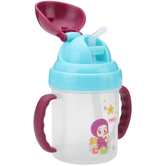 Baby Farlin Magic Cup mousse with straw 9+ months different colors 200 ml AET-CP011-C