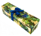 Angel Folding gift box with ribbon for a bottle of grapes 34 x 9.5 x 9.5 cm 1 piece