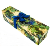 Angel Folding gift box with ribbon for a bottle of grapes 34 x 9.5 x 9.5 cm 1 piece