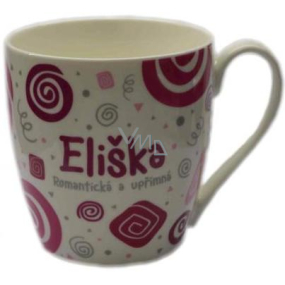 Nekupto Twister mug named Eliška pink 0.4 liter