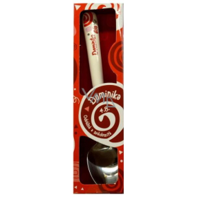 Nekupto Twister Spoon named Dominika red 16 cm