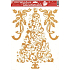 Glue-free window foil with gold glitter tree 42 x 30 cm