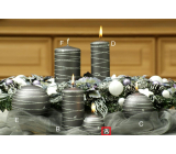 Lima Galaxy candle grey sphere 60 mm 1 piece